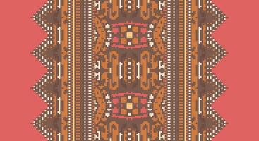 Peruvian pattern Seamless Australian aboriginal pattern Motif embroidery, Pixel Ikat embroidery Design for Print endless arabesque cloth dupatta shawl bandana print silk kurta men vector
