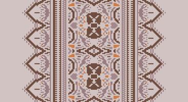 Peruvian pattern Seamless Mughal architecture Motif embroidery, Pixel Ikat embroidery Design for Print scarf hijab pattern kerchief Pixel Ikat Silk kurti model mughal patterns vector