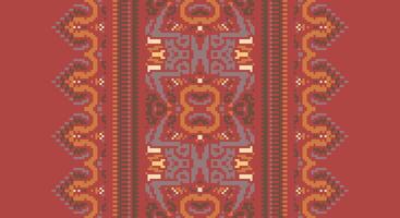 Peruvian pattern Seamless Scandinavian pattern Motif embroidery, Pixel Ikat embroidery Design for Print indonesian batik motif embroidery native american kurta mughal design vector