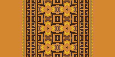 Dupatta pattern Seamless Native American, Motif embroidery, Pixel Ikat embroidery Design for Print indigenous art aboriginal art pattern floral kurti mughal border vector