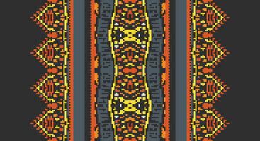 Peruvian pattern Seamless Mughal architecture Motif embroidery, Pixel Ikat embroidery Design for Print scandinavian pattern saree ethnic nativity gypsy pattern vector