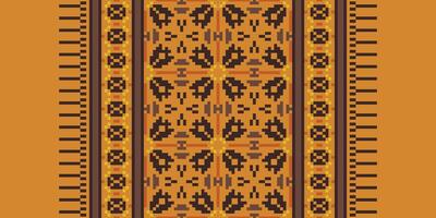 Dupatta pattern Seamless Native American, Motif embroidery, Pixel Ikat embroidery Design for Print kurta pattern mughal motifs tapestry pattern floral repeat vector