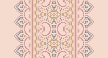 Patola sari Seamless Native American, Motif embroidery, Pixel Ikat embroidery Design for Print scandinavian pattern saree ethnic nativity gypsy pattern vector