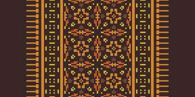 Dupatta pattern Seamless Native American, Motif embroidery, Pixel Ikat embroidery Design for Print scandinavian pattern saree ethnic nativity gypsy pattern vector