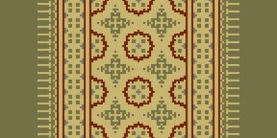 Dupatta pattern Seamless Native American, Motif embroidery, Pixel Ikat embroidery Design for Print egyptian hieroglyphs tibetan geo pattern vector