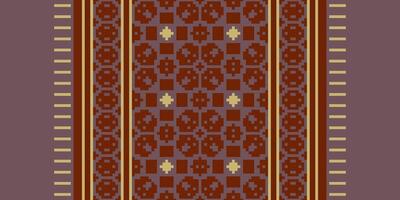 Dupatta pattern Seamless Native American, Motif embroidery, Pixel Ikat embroidery Design for Print scandinavian pattern saree ethnic nativity gypsy pattern vector