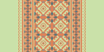 Dupatta pattern Seamless Bandana print silk Motif embroidery, Pixel Ikat embroidery Design for Print scarf hijab pattern kerchief Pixel Ikat Silk kurti model mughal patterns vector