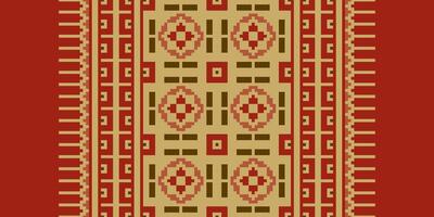 Dupatta pattern Seamless Australian aboriginal pattern Motif embroidery, Pixel Ikat embroidery Design for Print Texture fabric saree sari carpet. kurta patola saree vector