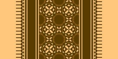 Dupatta pattern Seamless Bandana print silk Motif embroidery, Pixel Ikat embroidery Design for Print scandinavian pattern saree ethnic nativity gypsy pattern vector