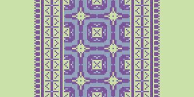 Dupatta pattern Seamless Mughal architecture Motif embroidery, Pixel Ikat embroidery Design for Print indonesian batik motif embroidery native american kurta mughal design vector