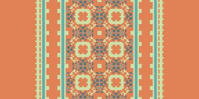 Dupatta pattern Seamless Bandana print silk Motif embroidery, Pixel Ikat embroidery Design for Print australian curtain pattern geometric pillow model kurti mughal flowers vector