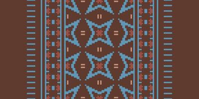 Dupatta pattern Seamless Australian aboriginal pattern Motif embroidery, Pixel Ikat embroidery Design for Print scandinavian pattern saree ethnic nativity gypsy pattern vector