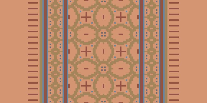 Dupatta pattern Seamless Mughal architecture Motif embroidery, Pixel Ikat embroidery Design for Print pattern vintage flower folk navajo patchwork pattern