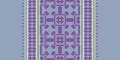 Dupatta pattern Seamless Mughal architecture Motif embroidery, Pixel Ikat embroidery Design for Print indigenous art aboriginal art pattern floral kurti mughal border vector