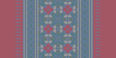 Dupatta pattern Seamless Scandinavian pattern Motif embroidery, Pixel Ikat embroidery Design for Print kurta pattern mughal motifs tapestry pattern floral repeat vector