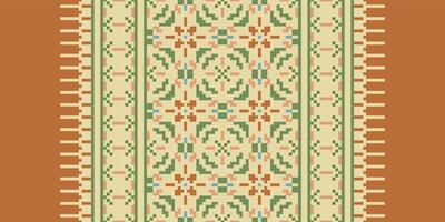 Dupatta pattern Seamless Scandinavian pattern Motif embroidery, Pixel Ikat embroidery Design for Print lace pattern seamless pattern vintage shibori jacquard seamless vector