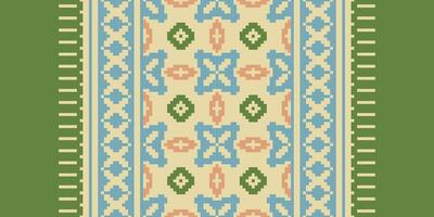 Dupatta pattern Seamless Scandinavian pattern Motif embroidery, Pixel Ikat embroidery Design for Print lace pattern turkish ceramic ancient egypt art jacquard pattern vector