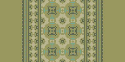 Ancient patterns Seamless Native American, Motif embroidery, Pixel Ikat embroidery Design for Print kurta pattern mughal motifs tapestry pattern floral repeat vector