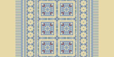 Ancient patterns Seamless Bandana print silk Motif embroidery, Pixel Ikat embroidery Design for Print kurta pattern mughal motifs tapestry pattern floral repeat vector