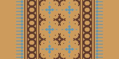 Ancient patterns Seamless Australian aboriginal pattern Motif embroidery, Pixel Ikat embroidery Design for Print indonesian batik motif embroidery native american kurta mughal design vector