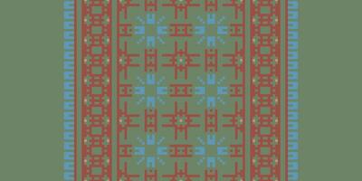 Ancient patterns Seamless Australian aboriginal pattern Motif embroidery, Pixel Ikat embroidery Design for Print Texture fabric saree sari carpet. kurta patola saree vector