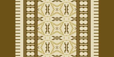 Motif folklore pattern Seamless Scandinavian pattern Motif embroidery, Pixel Ikat embroidery Design for Print indigenous art aboriginal art pattern floral kurti mughal border vector