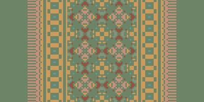 Ancient patterns Seamless Australian aboriginal pattern Motif embroidery, Pixel Ikat embroidery Design for Print border embroidery ancient egypt vector