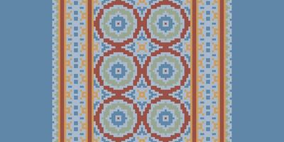 Ancient patterns Seamless Scandinavian pattern Motif embroidery, Pixel Ikat embroidery Design for Print indigenous art aboriginal art pattern floral kurti mughal border vector