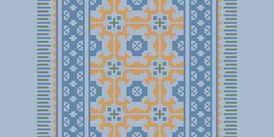 Ancient patterns Seamless Scandinavian pattern Motif embroidery, Pixel Ikat embroidery Design for Print australian curtain pattern geometric pillow model kurti mughal flowers vector