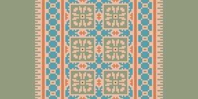 Ancient patterns Seamless Scandinavian pattern Motif embroidery, Pixel Ikat embroidery Design for Print indonesian batik motif embroidery native american kurta mughal design vector
