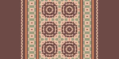 Ancient patterns Seamless Scandinavian pattern Motif embroidery, Pixel Ikat embroidery Design for Print scarf hijab pattern kerchief Pixel Ikat Silk kurti model mughal patterns vector