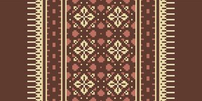 Ancient patterns Seamless Scandinavian pattern Motif embroidery, Pixel Ikat embroidery Design for Print egyptian pattern tibetan mandala bandanna vector