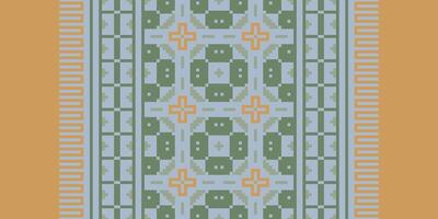 Ancient patterns Seamless Scandinavian pattern Motif embroidery, Pixel Ikat embroidery Design for Print tapestry floral kimono repeat pattern lacing spanish motif vector