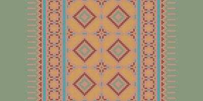 Bukhara pattern Seamless Australian aboriginal pattern Motif embroidery, Pixel Ikat embroidery Design for Print vyshyvanka placemat quilt sarong sarong beach kurtis Indian motifs vector