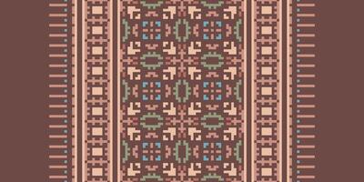 Bukhara pattern Seamless Bandana print silk Motif embroidery, Pixel Ikat embroidery Design for Print egyptian hieroglyphs tibetan geo pattern vector