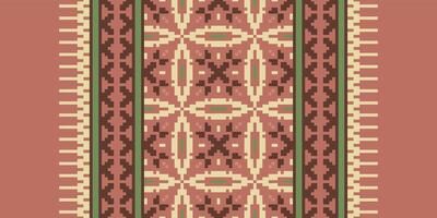 Bukhara pattern Seamless Bandana print silk Motif embroidery, Pixel Ikat embroidery Design for Print tie dyeing pillowcase sambal puri kurti mughal architecture vector
