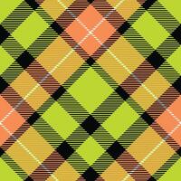 Tartan plaid pattern background. Fabric texture. vector