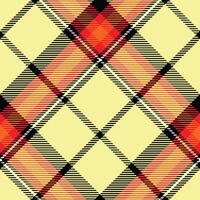 Tartan plaid pattern background. Fabric texture. vector