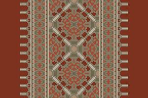 Ghagra Pattern Seamless Scandinavian pattern Motif embroidery, Pixel Ikat embroidery Design for Print lace pattern turkish ceramic ancient egypt art jacquard pattern vector