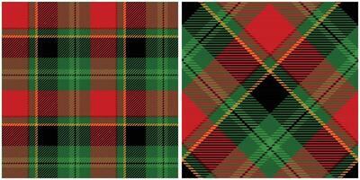 Tartan plaid pattern background. Fabric texture. vector