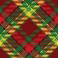 Tartan plaid pattern background. Fabric texture. vector