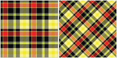 Tartan plaid pattern background. Fabric texture. vector