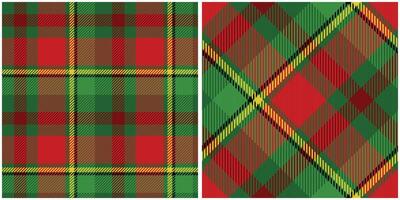 Tartan plaid pattern background. Fabric texture. vector