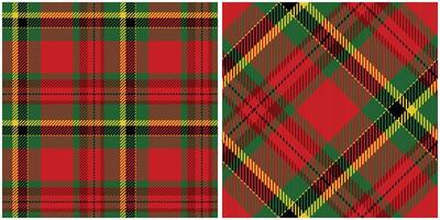 Tartan plaid pattern background. Fabric texture. vector