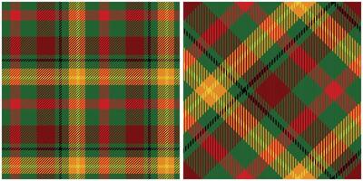 Tartan plaid pattern background. Fabric texture. vector