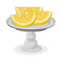 Illustration of lemon slice vector