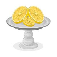 Illustration of lemon slice vector