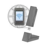 Illustration of wifi router vector