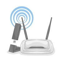 Illustration of wifi router vector