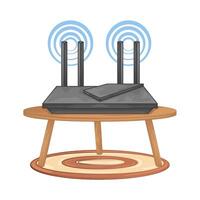 Illustration of wifi router vector